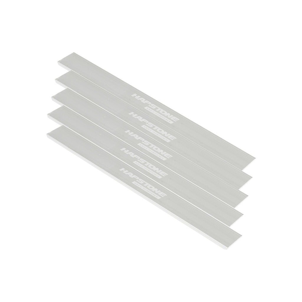 Empty Aluminum Blank 6" with an adhesive base  Pack of 5 narrow