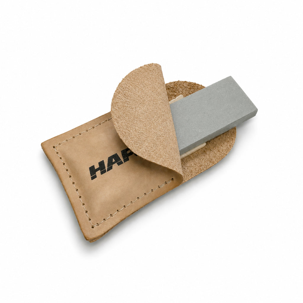 Pocket Stones Dan's Hartlederbeutel aus Arkansas